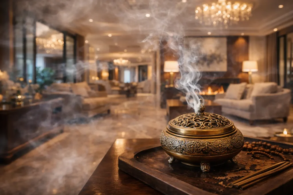 đốt trầm hương trong nhà