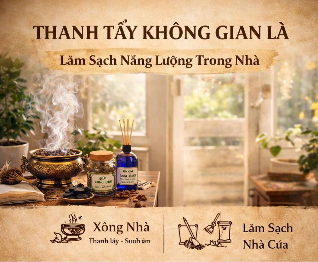 Thanh Tẩy Không Gian Là Gì? Cách Làm Sạch Năng Lượng Trong Nhà