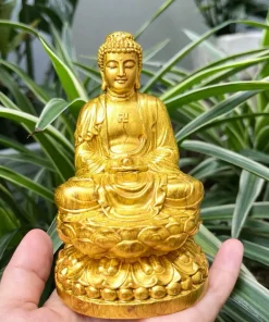 Tượng Phật Thích Ca Mâu Ni Dát Vàng | Trang Trí Và Đặt Taplo Ô Tô
