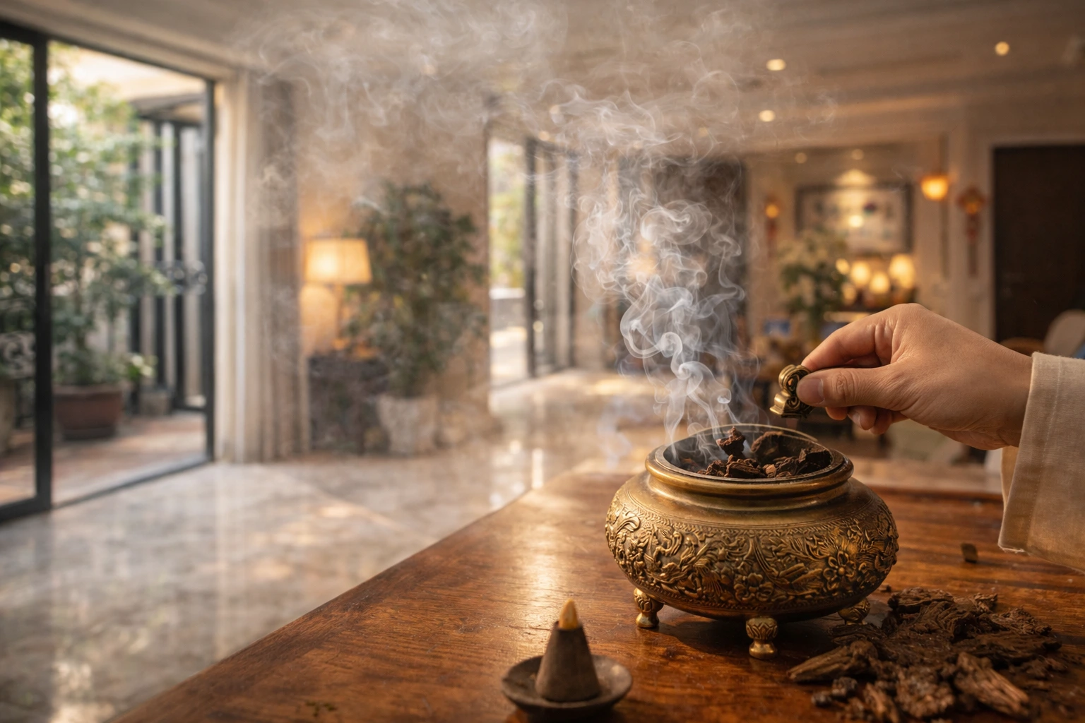 Xông Nhà Bằng Trầm Hương