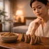 bột trầm hương hay nụ trầm hương hợp để xông phòng hơn