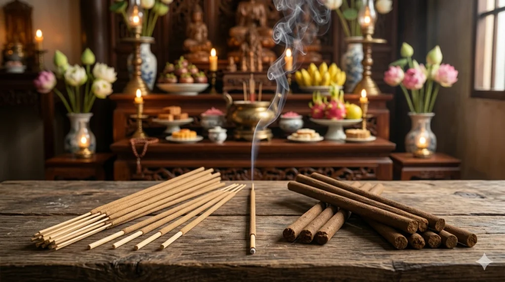 nhang trầm hương không tăm hay có tăm hợp với người mới hơn